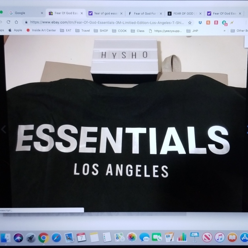 Fear of god essentials 3M limited edition
